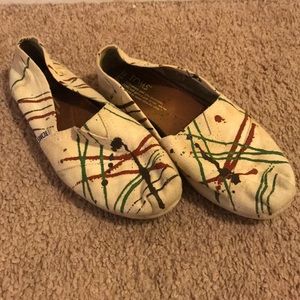 Paint splatter TOMS- Size 6.5